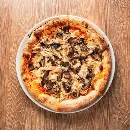 Pizza Pollo Y Champiñones