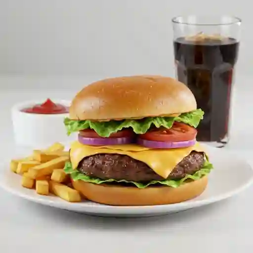 Single Bacon Burger Combo 