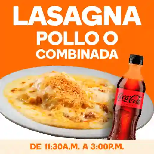 Lasagna + Coca Cola