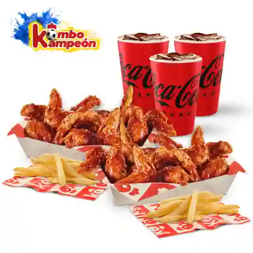 20 P.alitas + 2fr + Gasfam