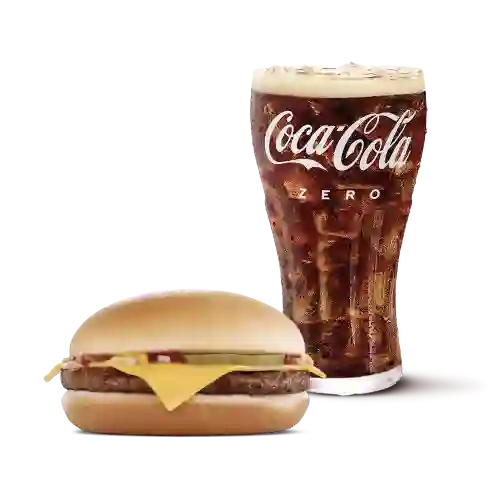 Hamburguesa Con Queso + Gaseosa Mediana