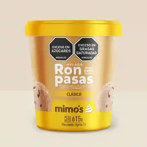 Litro De Ron Pasas (helado Clasico)