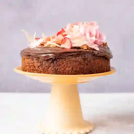 Torta Banano Y Chocolate Casera