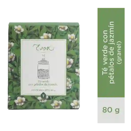 Evok Té Ganel Verde Pétalos Jazmín X80g