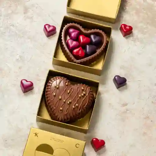 Cofre De Chocolate En Forma De Corazón