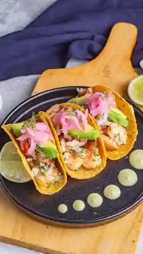 Tacos De Camarones Al Ajillo