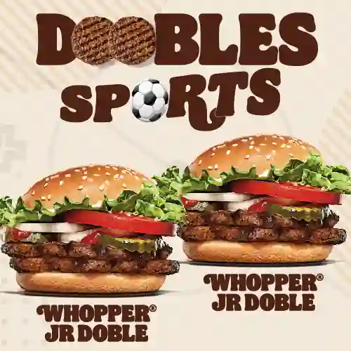 Dobles Sports - Whopper Jr Doble + Wh...
