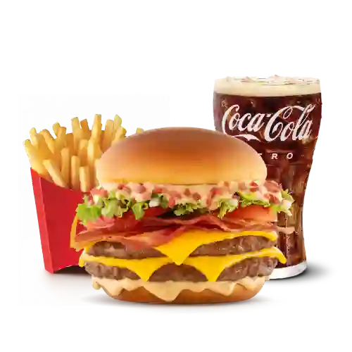 Mccombo Mediano Tasty Turbo Bacon 2 Carnes