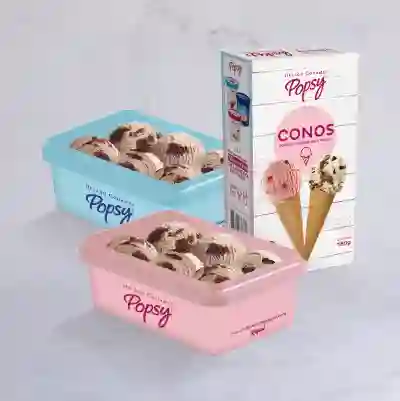 Tarrinas X2 Un + Caja Cono