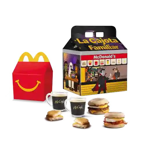 Cajota Familiar Feliz Desayuno Para Tres Personas