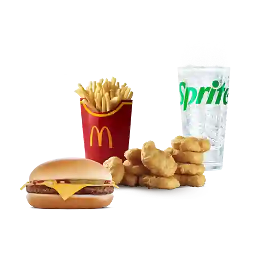 Mccombo Grande Chicken Mcnuggets X 10 + Hamburguesa Con Queso