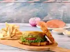 Hamburguesa De Salmon En Patacon