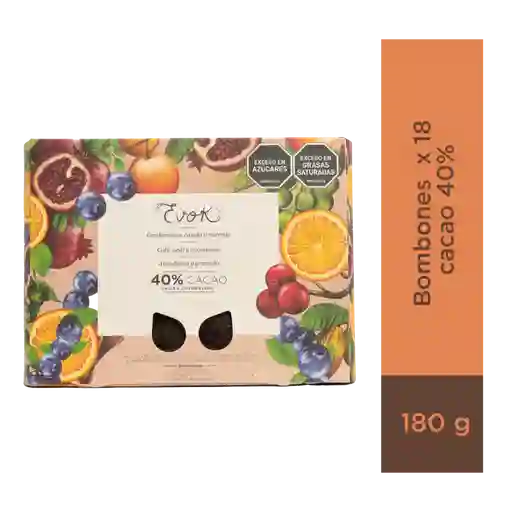 Evok Chocolate 40% Estuche X18 U X180g