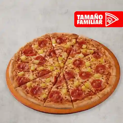 Pizza Plana Pepperoni Piña Familiar