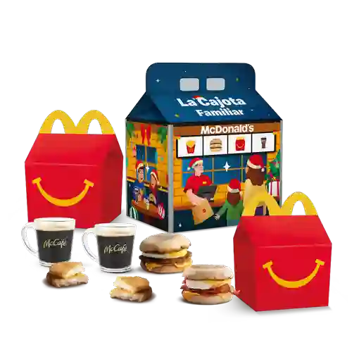 Cajota Familiar Feliz Desayuno Para Cuatro Personas