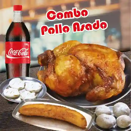 Combo 3-1 Pollo  Asado(gaseosa 1.5 Lt)