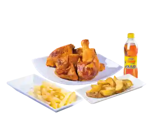 Combo Medio Pollo Asado Oferta