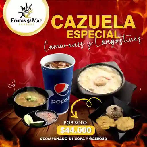 Cazuela Especial Camaron Y Langostino