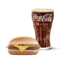 Hamburguesa Con Queso + Gaseosa Mediana
