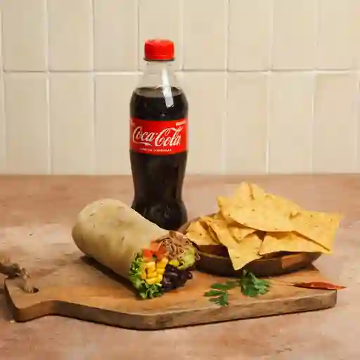Promo Burro Bravo + Bebida + Nachos