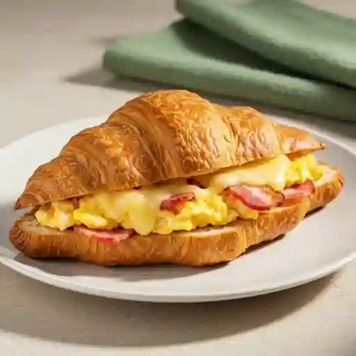 Croissant Huevo, Tocineta & Queso