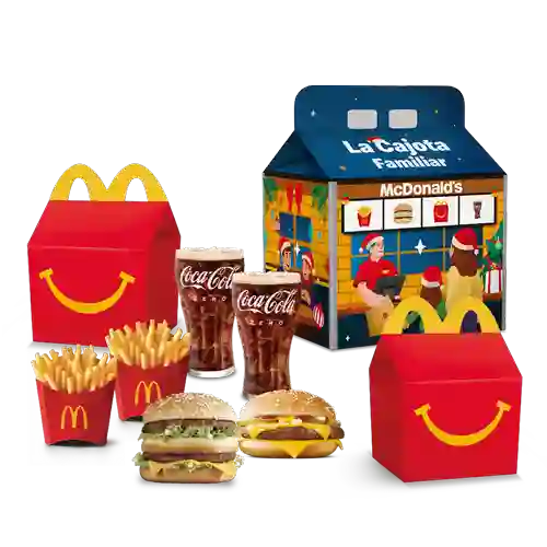 Cajota Familiar Feliz Para Cuatro