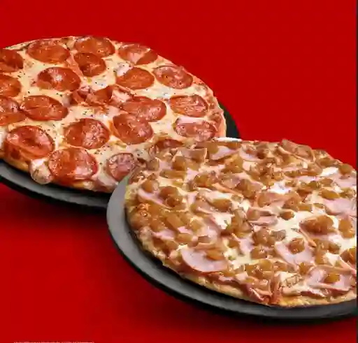 Combo Pizza Medium Salada + Pizza Small