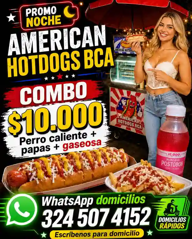 Perros Calientes el Americano a Domicilio Perros Calientes el Americano