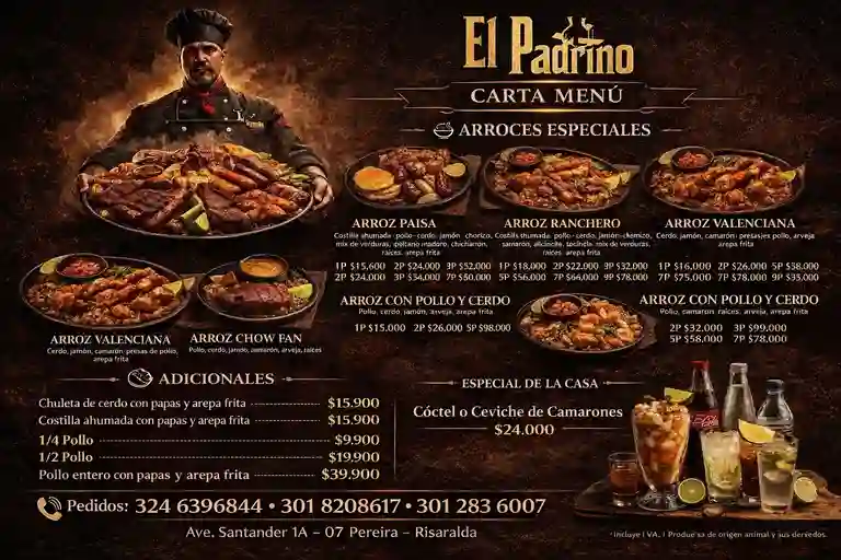 el Padrino Arroz Todo Carnes a Domicilio el Padrino Arroz Todo Carnes