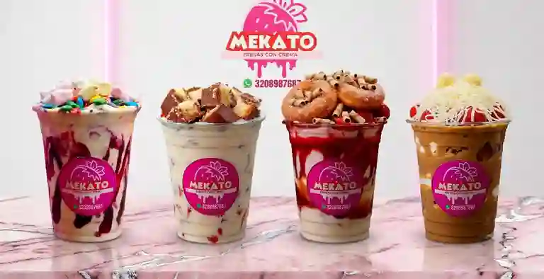 Mekato Fresas con Crema a Domicilio Mekato Fresas con Crema