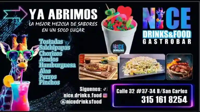 Nice Drinks And Food a Domicilio Nice Drinks And Food