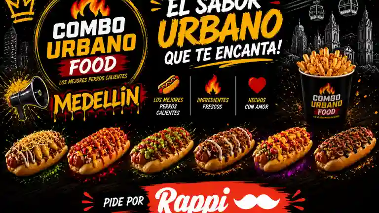Combo Urbano Food Medellín a Domicilio Combo Urbano Food Medellín