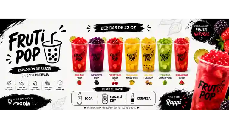 Fruti Pop Bebidas a Domicilio Fruti Pop Bebidas