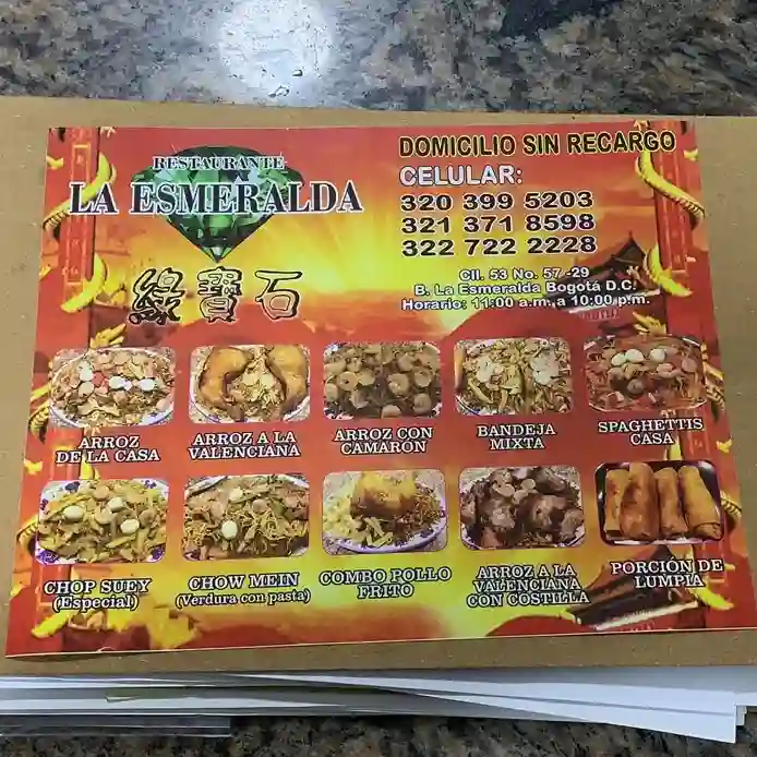 Restaurante la Esmeralda Chen a Domicilio Restaurante la Esmeralda Chen