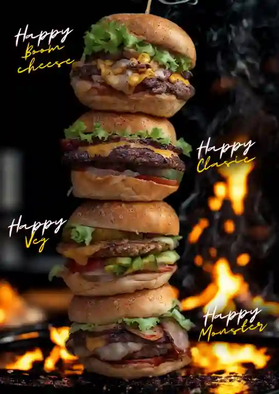 Happy Burger Ahumados a Domicilio Happy Burger Ahumados