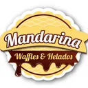 Mandarina Wafles y Helados