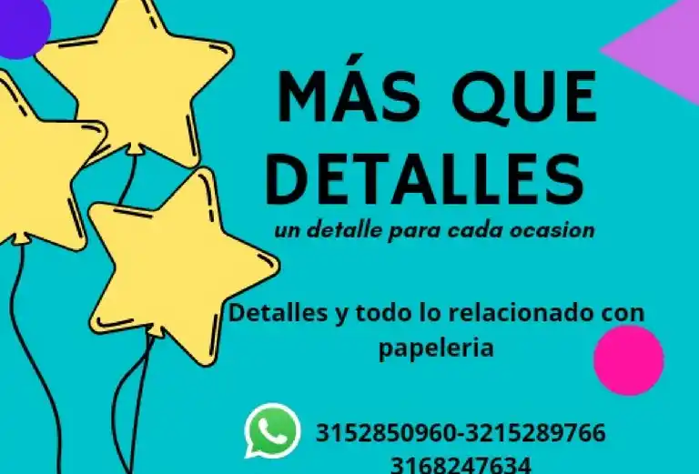 Papeleria Mas Que Detalles a Domicilio