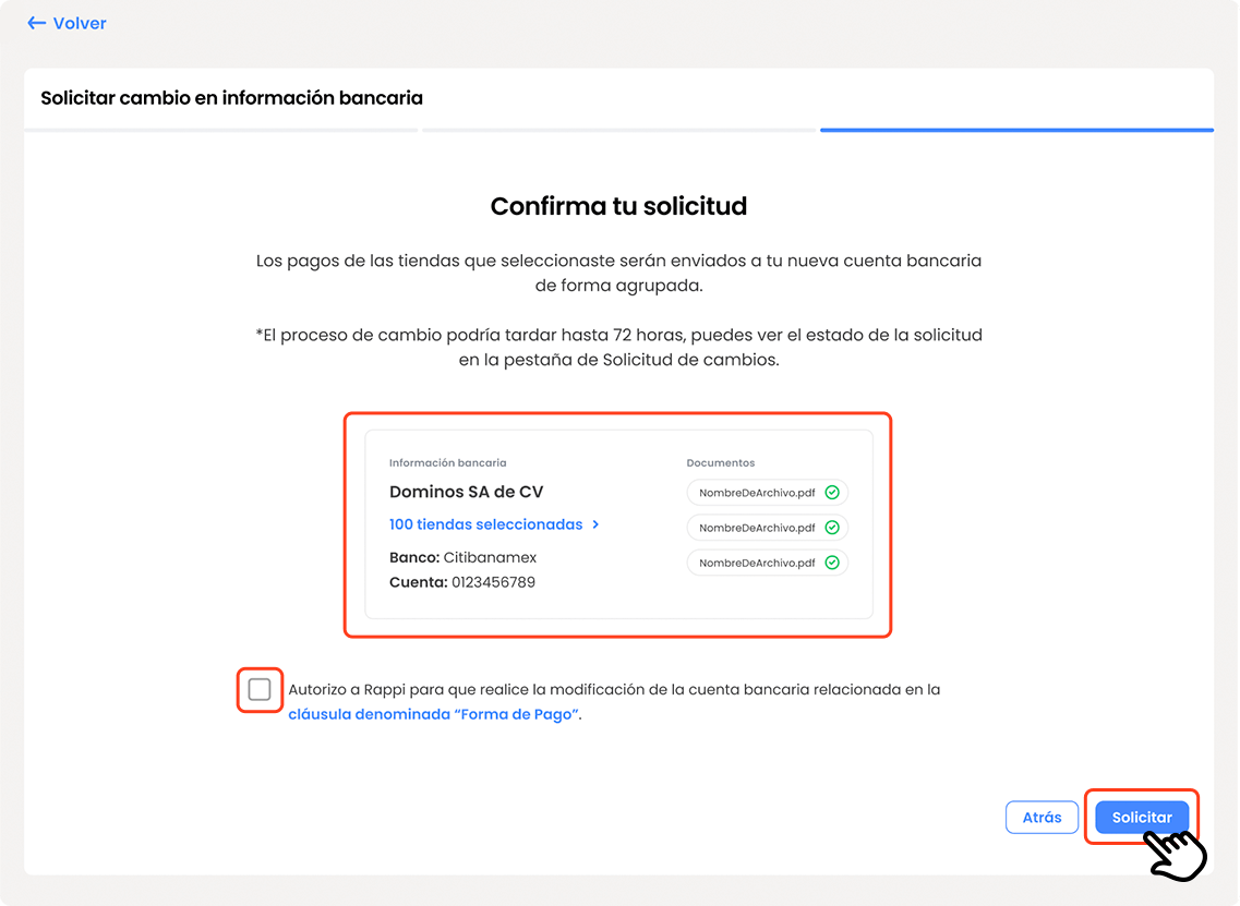 Ahora puedes cambiar la cuenta bancaria de tu tienda tu mismo